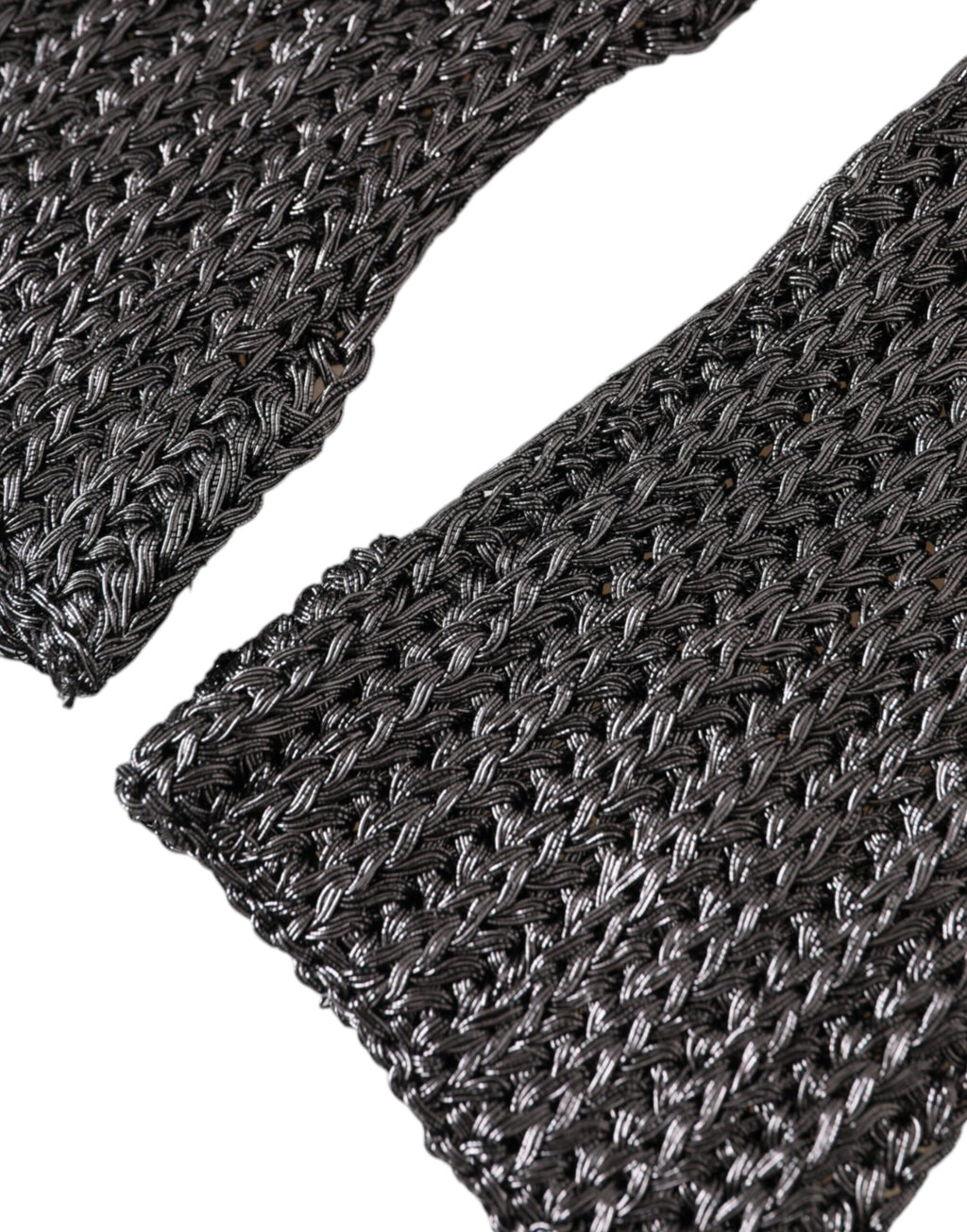 Dolce & Gabbana Gray Viscose Knitted Finger Less Gloves - Maison Luxe