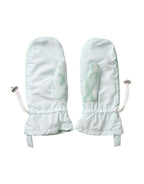 Dolce & Gabbana White Nylon Fleece Wrist Length Mitten Gloves - Maison Luxe