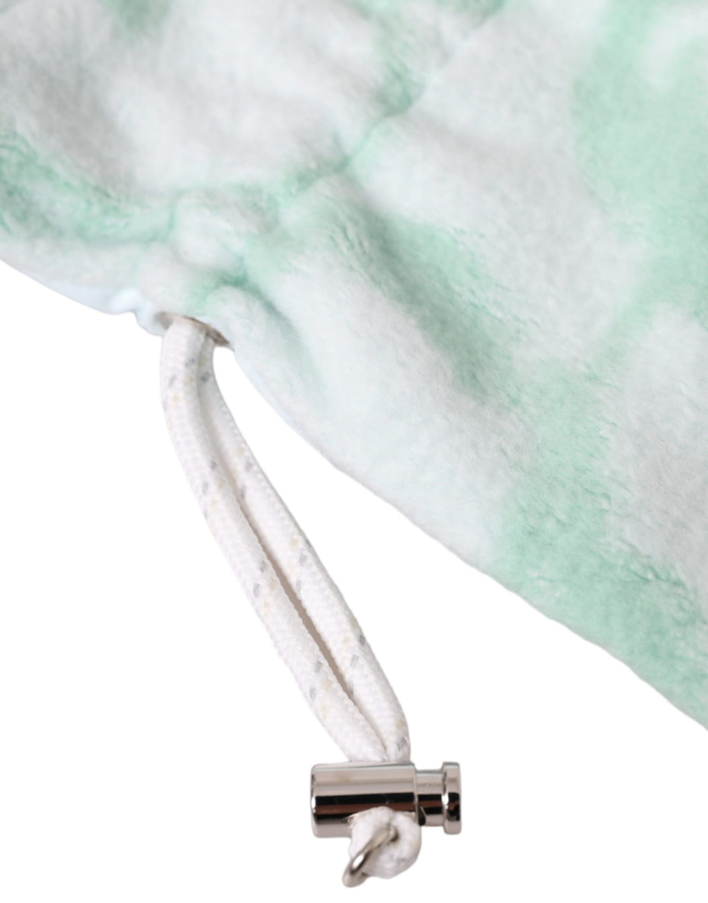 Dolce & Gabbana White Nylon Fleece Wrist Length Mitten Gloves - Maison Luxe