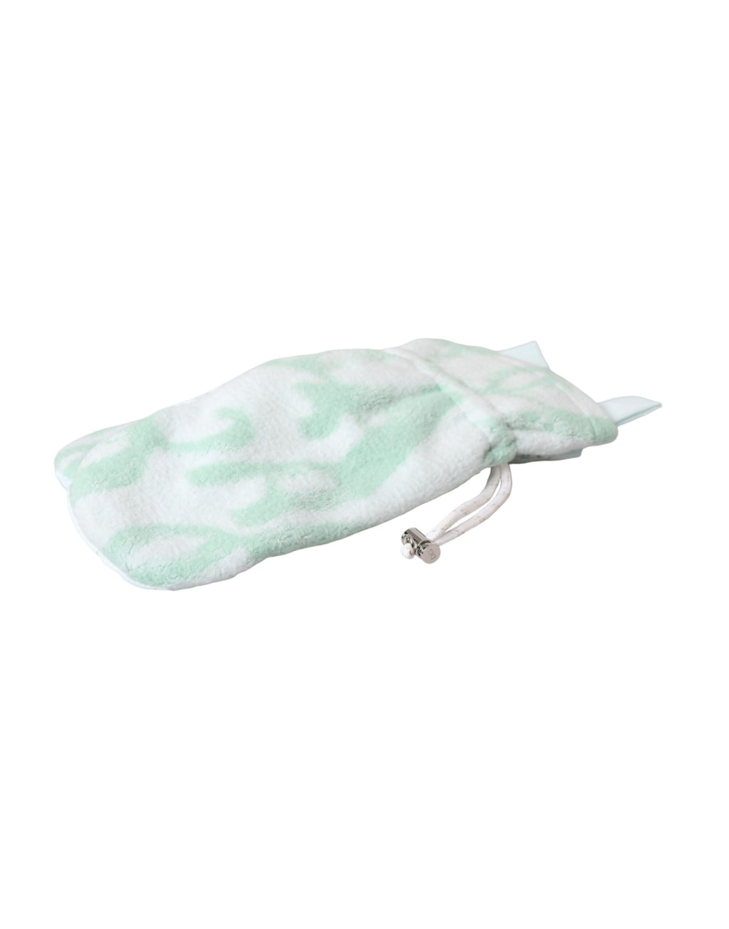Dolce & Gabbana White Nylon Fleece Wrist Length Mitten Gloves - Maison Luxe