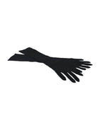 Dolce & Gabbana Black Cashmere Knitted Elbow Length Gloves - Maison Luxe