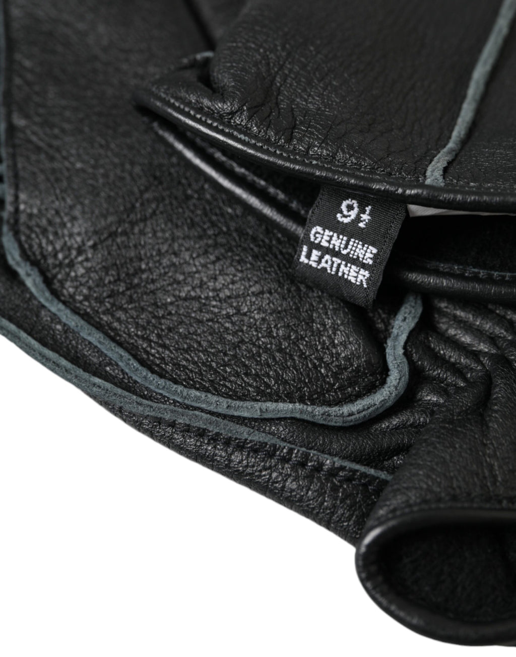 Dolce & Gabbana Black Deer Leather Wrist Length Gloves - Maison Luxe