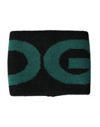 Dolce & Gabbana Black Green Wool Logo #DGMILLENNIALS Wristband - Maison Luxe