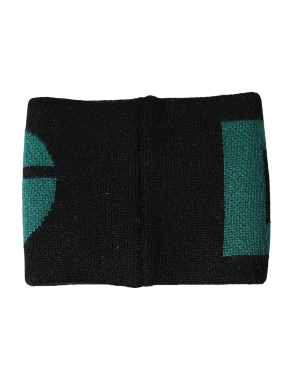 Dolce & Gabbana Black Green Wool Logo #DGMILLENNIALS Wristband - Maison Luxe