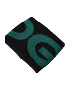 Dolce & Gabbana Black Green Wool Logo #DGMILLENNIALS Wristband - Maison Luxe