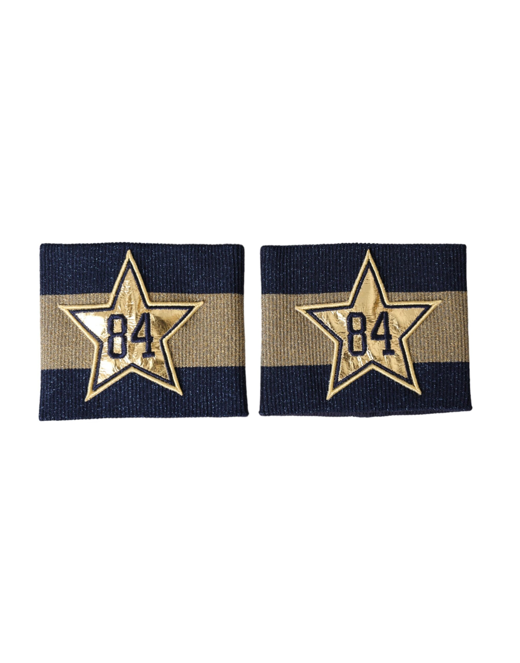 Dolce & Gabbana Black Gold Logo Star 84 Viscose Wristband - Maison Luxe