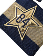 Dolce & Gabbana Black Gold Logo Star 84 Viscose Wristband - Maison Luxe
