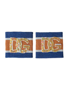 Dolce & Gabbana Multicolor Logo Sequin Viscose Wristband - Maison Luxe