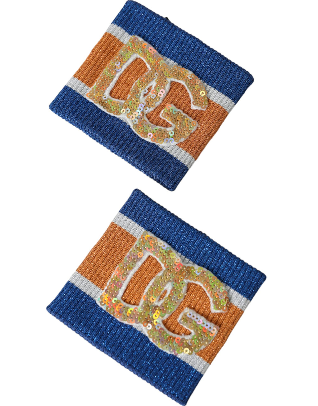 Dolce & Gabbana Multicolor Logo Sequin Viscose Wristband - Maison Luxe