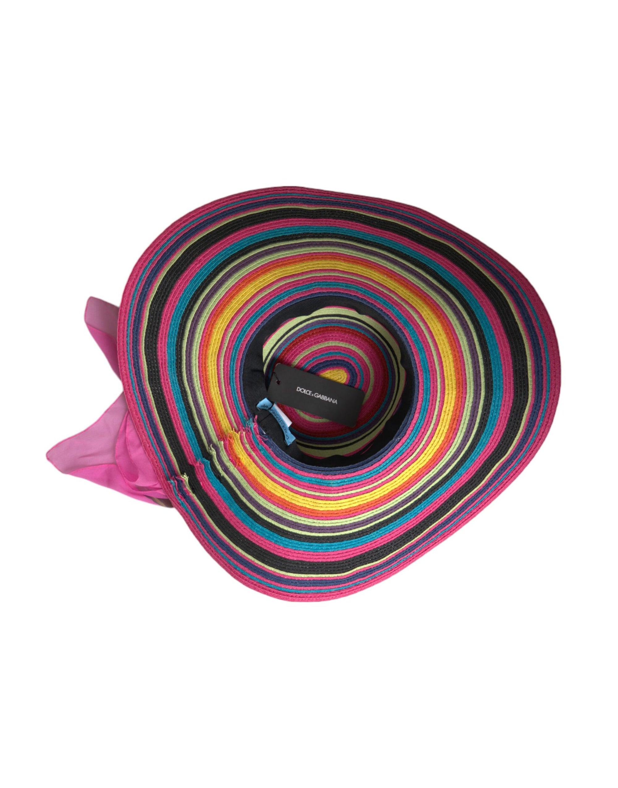 Dolce & Gabbana Multicolor Fantasy Wide Brim Floppy Hat - Maison Luxe