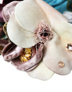 Dolce & Gabbana Blue Floral Motif Turban Head Hat Women - Maison Luxe