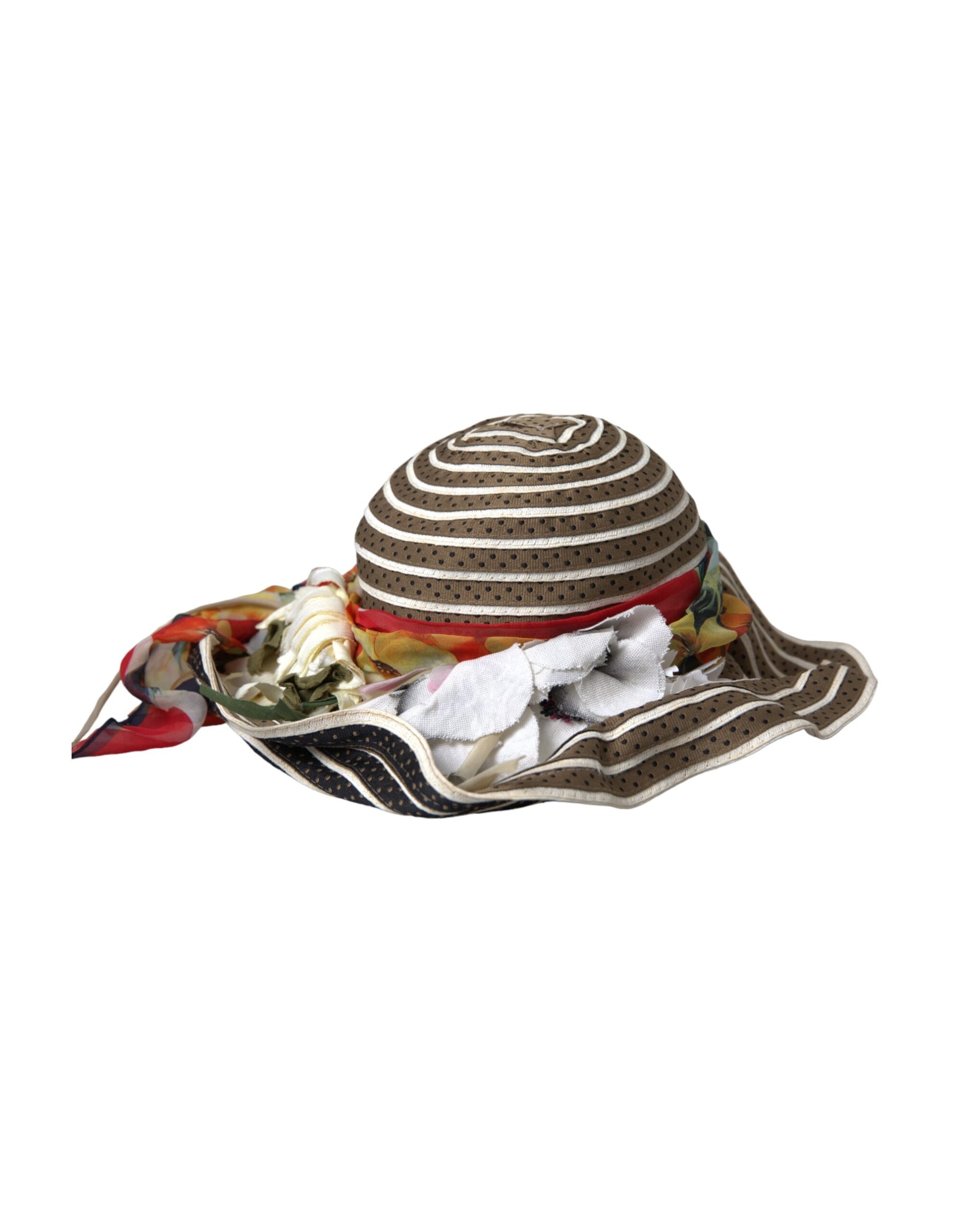 Dolce & Gabbana Multicolor Fantasy Wide Brim Floppy Hat - Maison Luxe