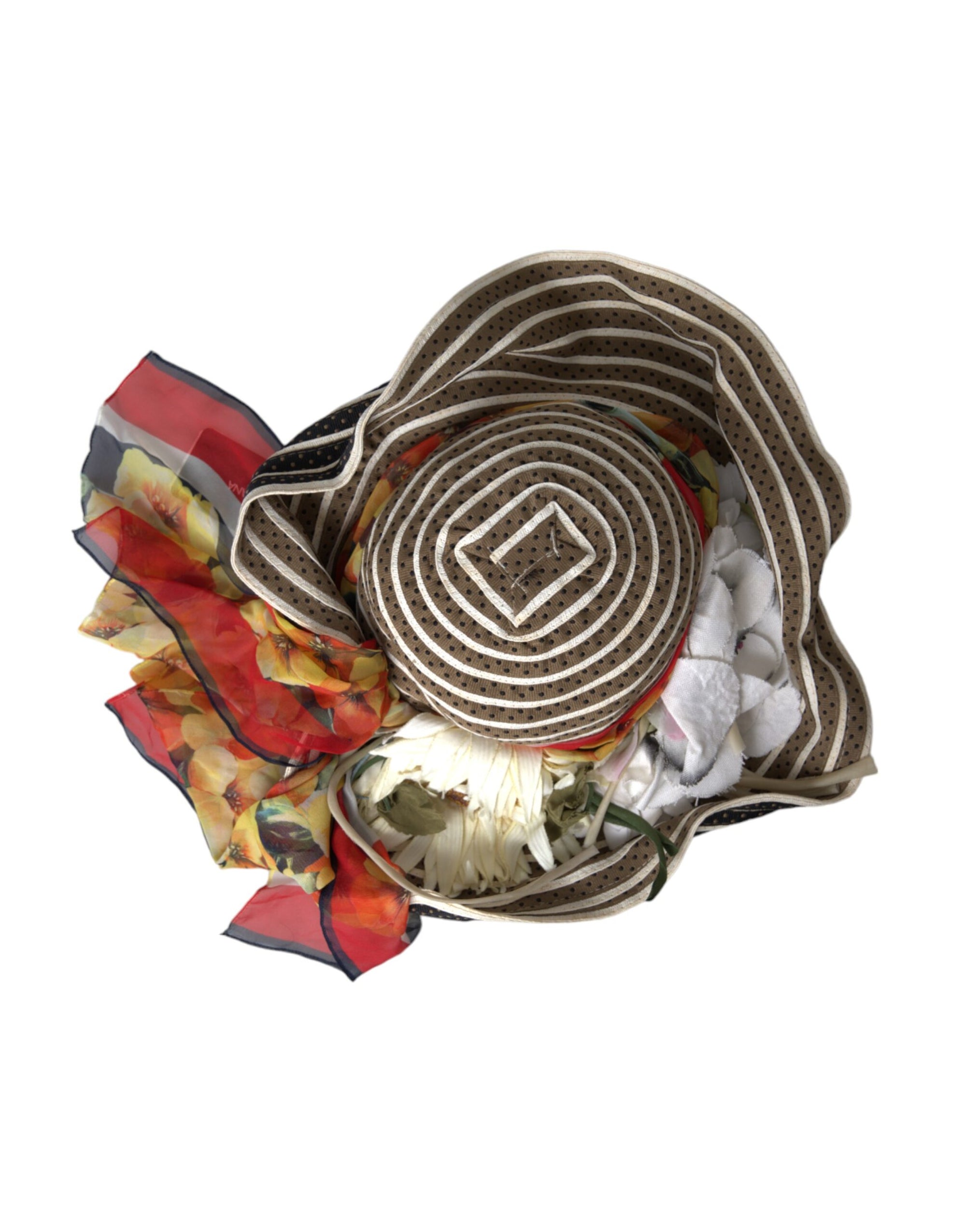 Dolce & Gabbana Multicolor Fantasy Wide Brim Floppy Hat - Maison Luxe