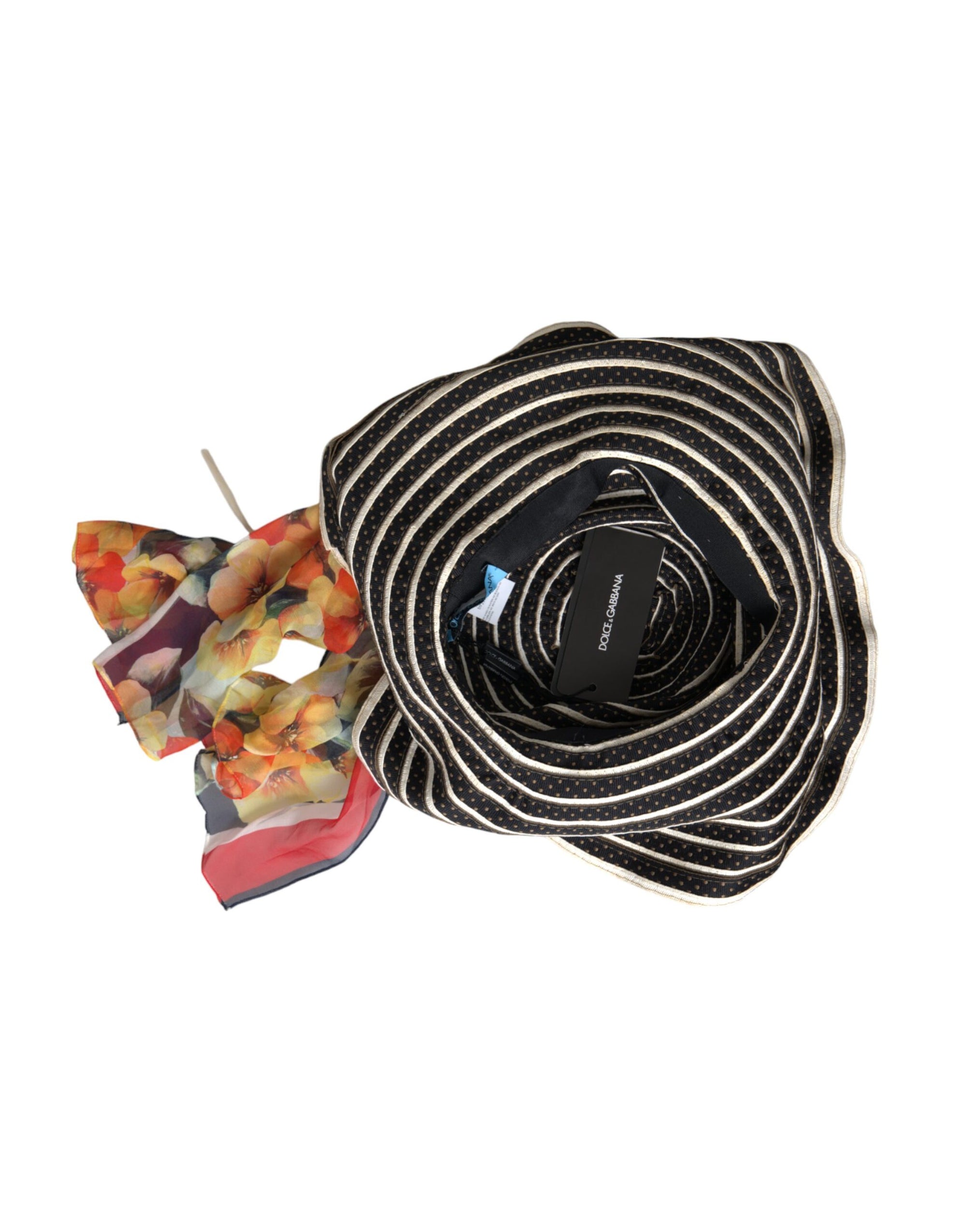 Dolce & Gabbana Multicolor Fantasy Wide Brim Floppy Hat - Maison Luxe