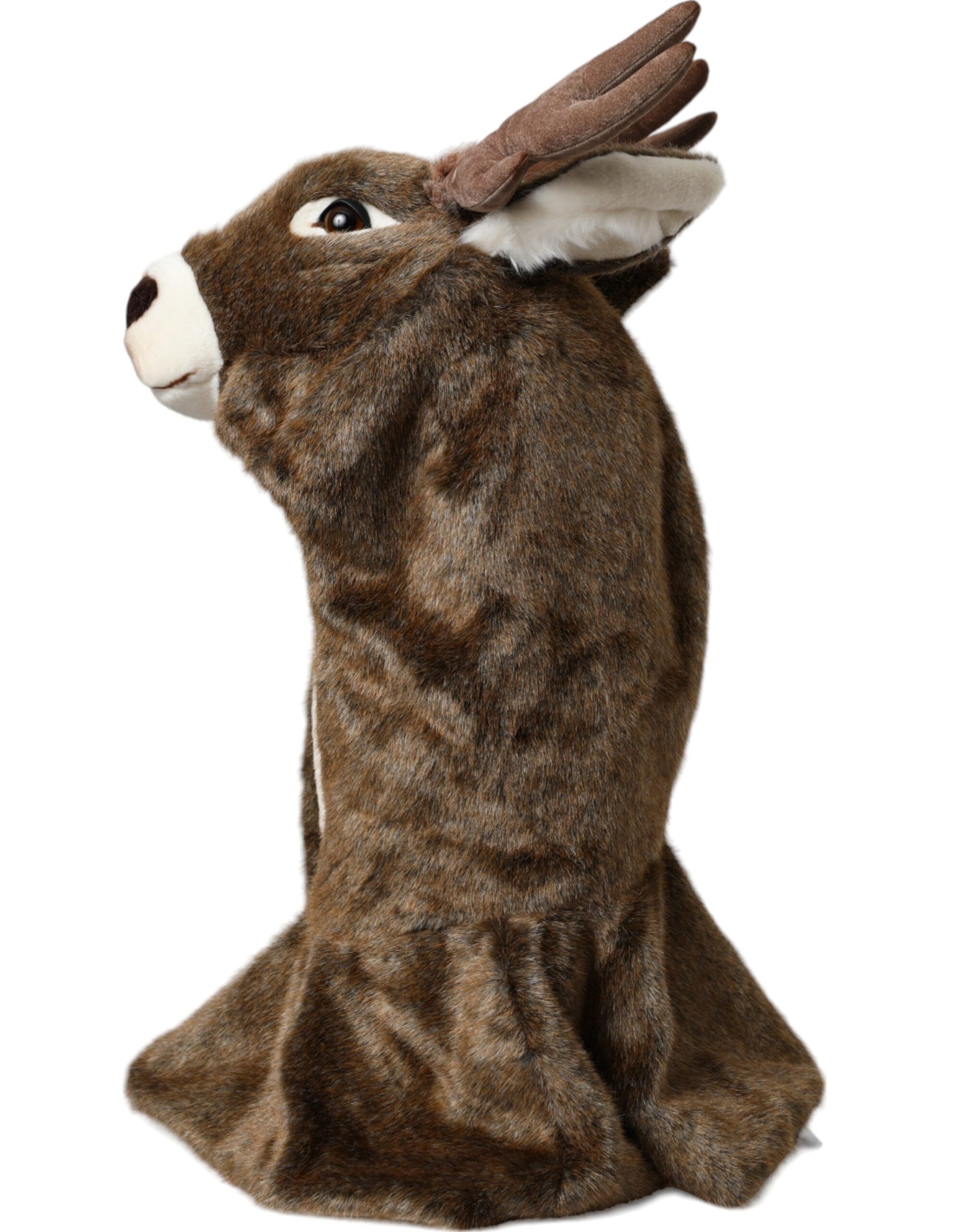 Dolce & Gabbana Brown Deer Faux Fur Whole Head Hat - Maison Luxe