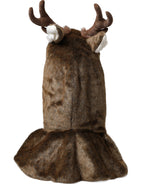 Dolce & Gabbana Brown Deer Faux Fur Whole Head Hat - Maison Luxe
