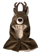 Dolce & Gabbana Brown Deer Faux Fur Whole Head Hat - Maison Luxe