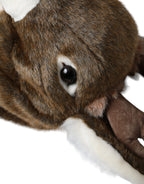 Dolce & Gabbana Brown Deer Faux Fur Whole Head Hat - Maison Luxe