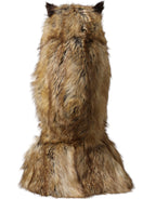 Dolce & Gabbana Brown Owl Faux Fur Whole Head Cap Hat - Maison Luxe