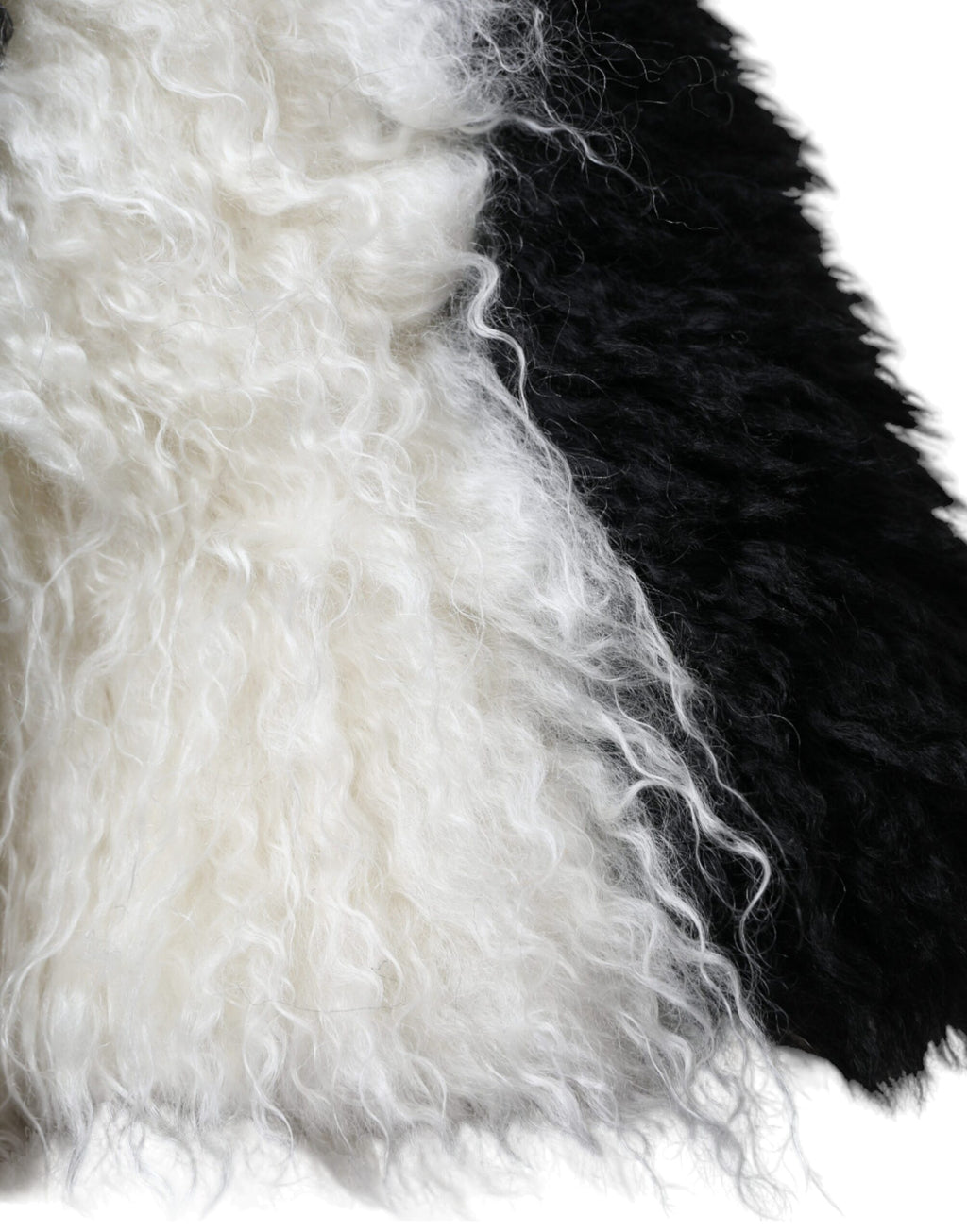 Dolce & Gabbana Black White Stripes Mohair Fur Bucket Hat - Maison Luxe