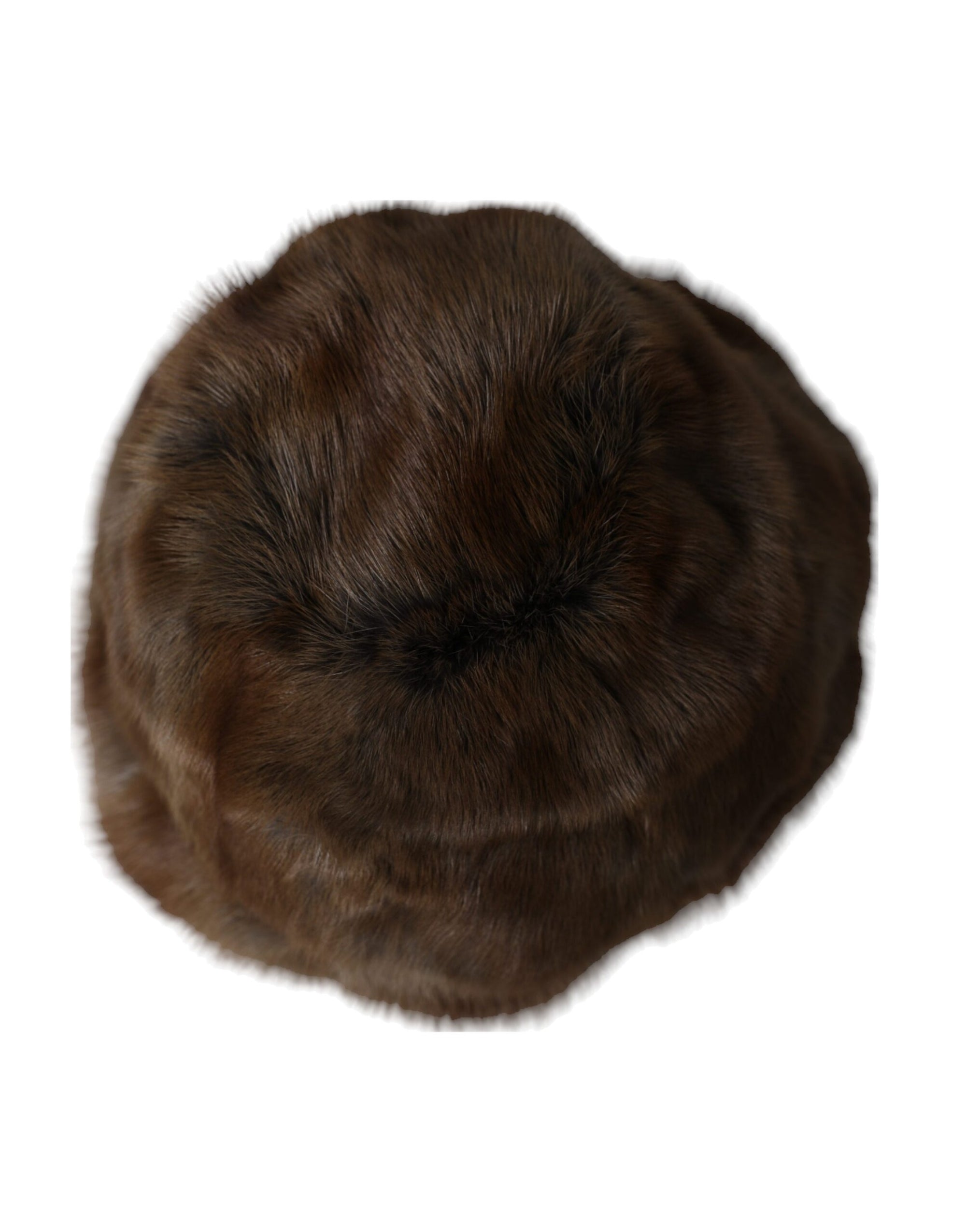 Dolce & Gabbana Brown Weasel Fur Womens Cashmere Hat Beanie - Maison Luxe