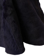 Dolce & Gabbana Black Weasel Fur Whole Head Wrap Hat - Maison Luxe