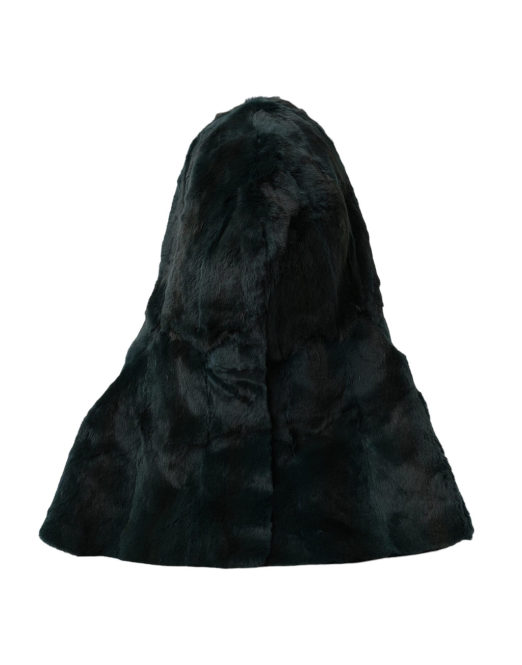 Dolce & Gabbana Black Weasel Fur Whole Head Wrap Hat - Maison Luxe
