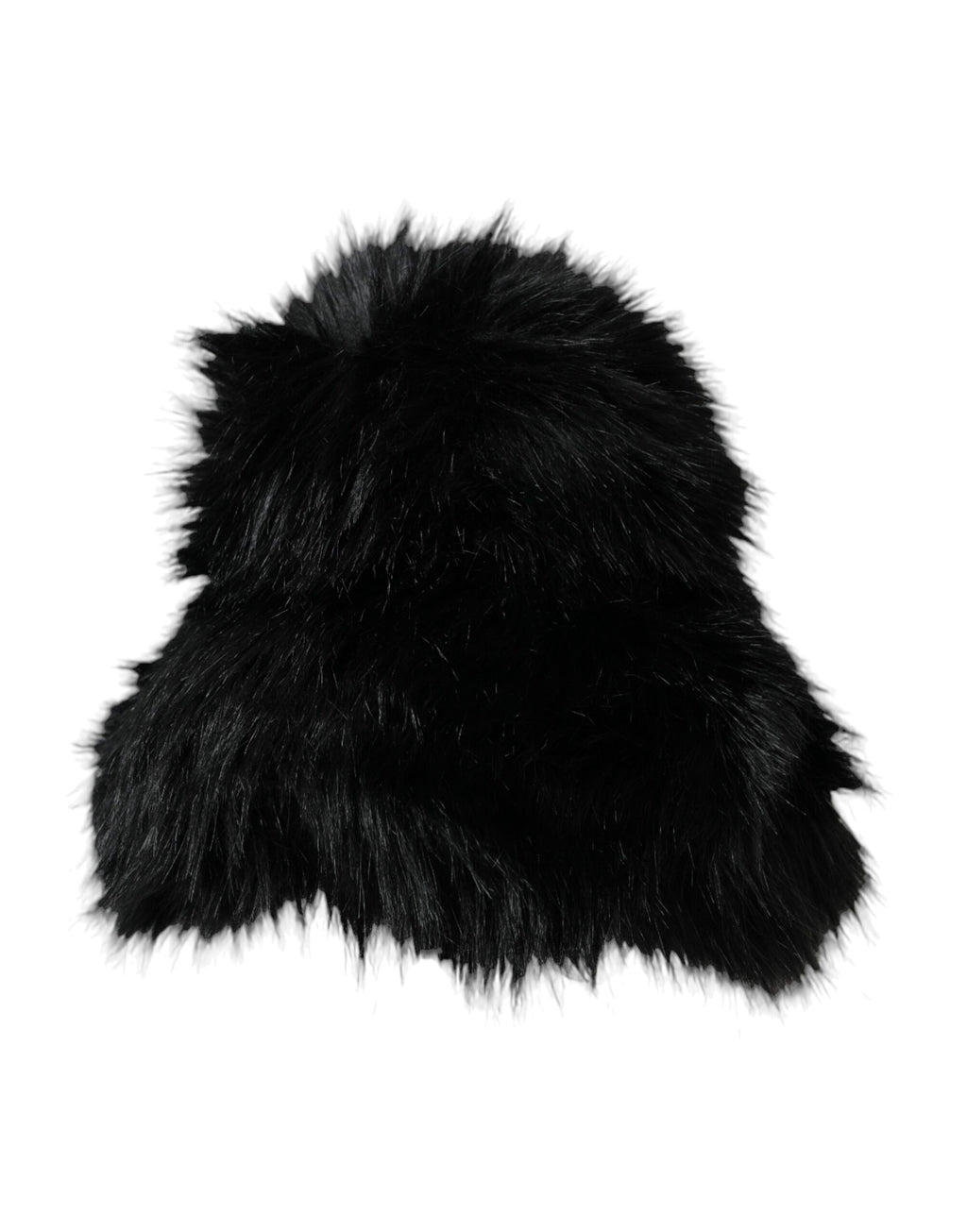 Dolce & Gabbana Black Faux Fur Womens Bucket Hat - Maison Luxe