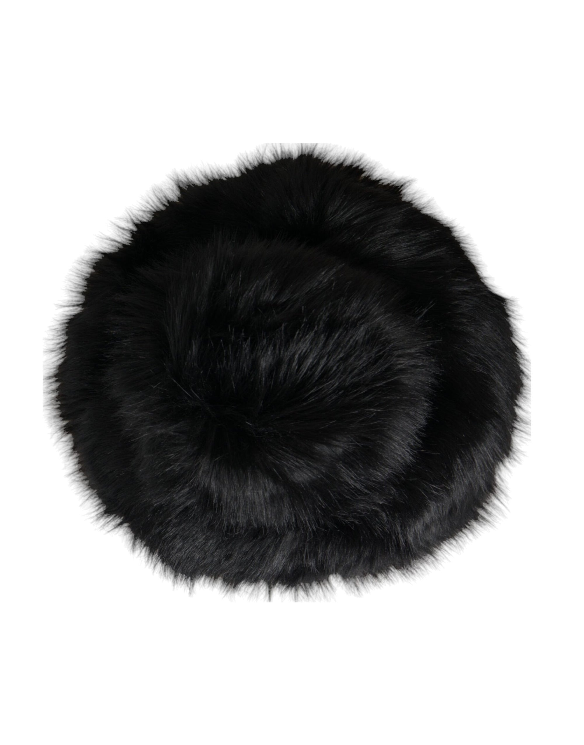 Dolce & Gabbana Black Faux Fur Womens Bucket Hat - Maison Luxe