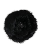 Dolce & Gabbana Black Faux Fur Womens Bucket Hat - Maison Luxe