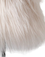 Dolce & Gabbana White Acrylic Fur Womens Bucket Hat - Maison Luxe