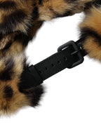 Dolce & Gabbana Brown Leopard Fur Women Bucket Hat - Maison Luxe