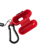 Dolce & Gabbana Red Silicone Rubber Logo Embossed Airpods Case - Maison Luxe