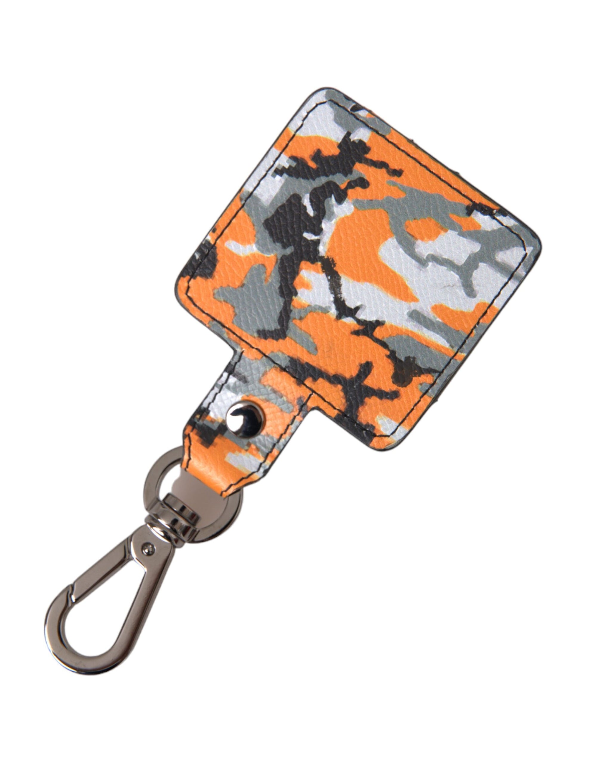 Dolce & Gabbana Multicolor Camouflage Print Leather Metal Airpods Case - Maison Luxe