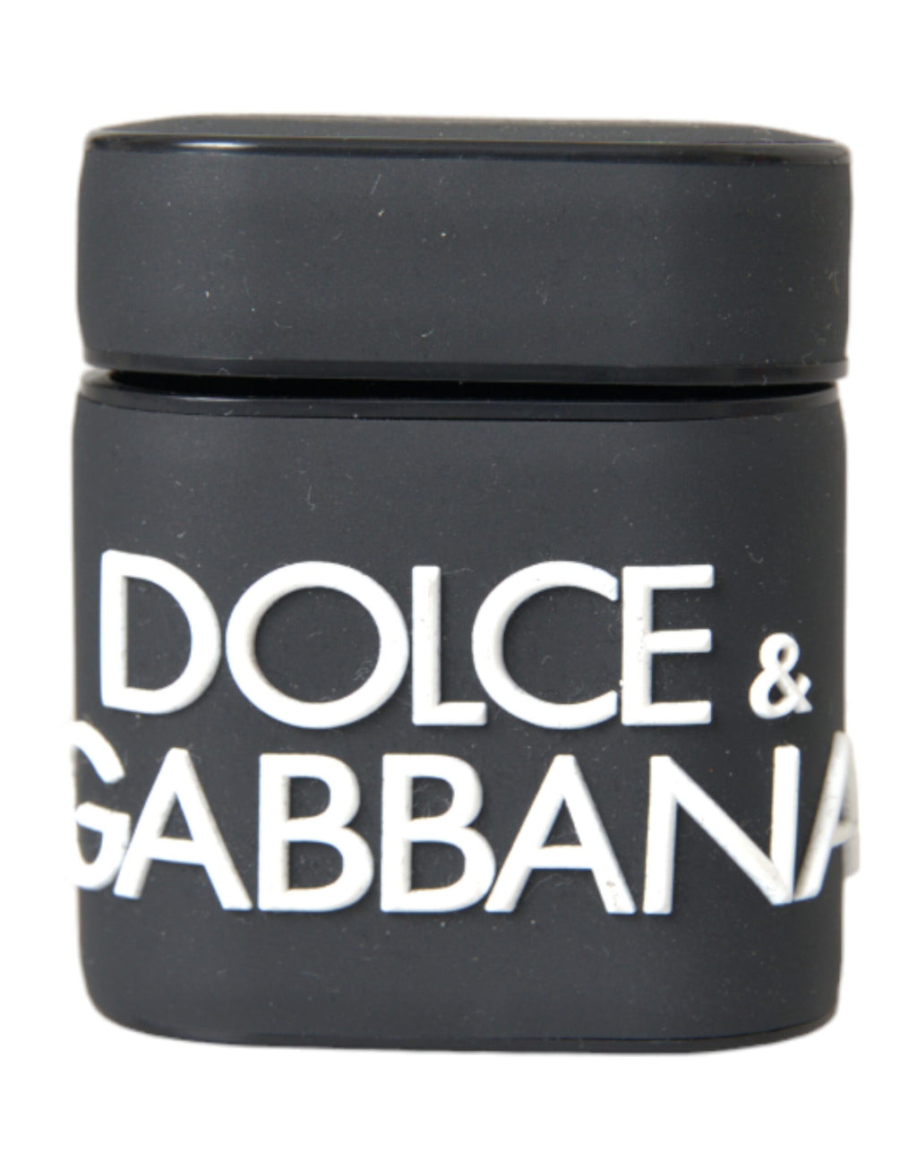 Dolce & Gabbana Black White Silicone Embossed Logo Airpods Case - Maison Luxe