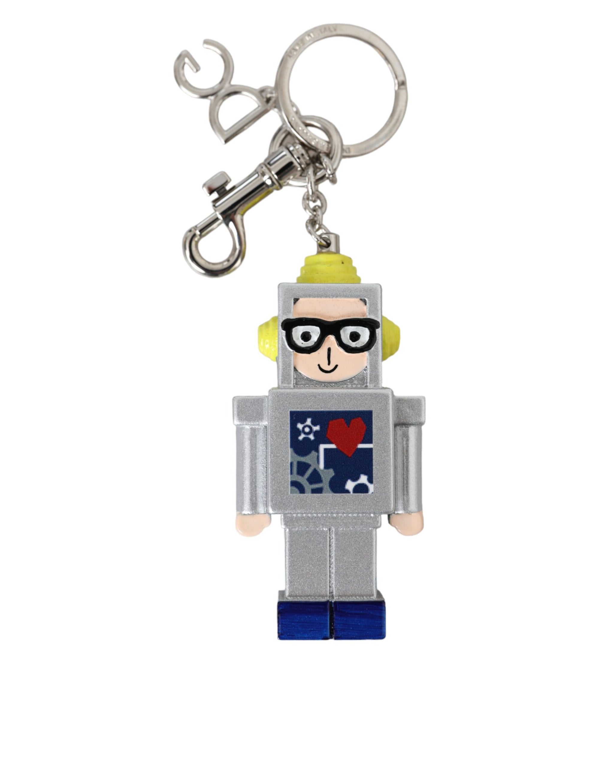 Dolce & Gabbana Multicolor Astronaut Space Metal Logo Keyring Keychain - Maison Luxe