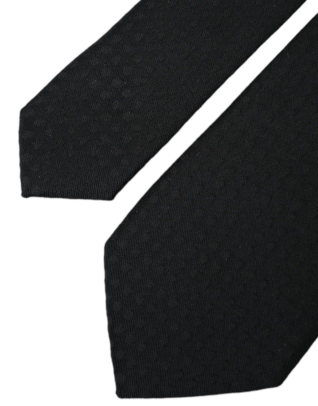 Dolce & Gabbana Black 100% Silk Adjustable Necktie Face Mask - Maison Luxe