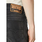 Diesel Black Cotton Men Jeans