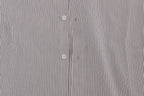 Frankie Morello White Blue Striped Casual Cotton Regular Fit Shirt