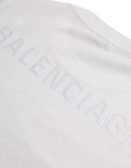 Balenciaga White Cotton Crew Neck Short Sleeves T-shirt