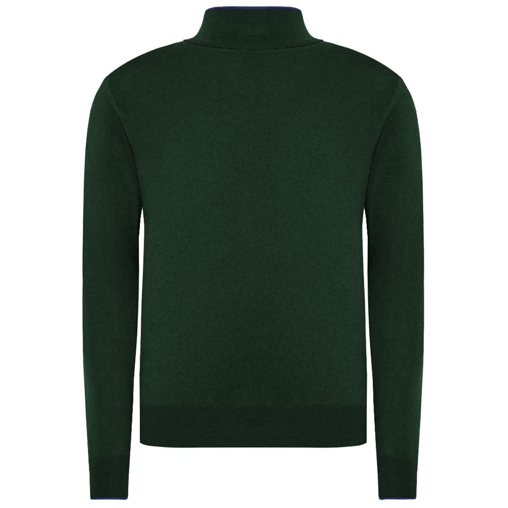La Martina Green Wool Men Sweater