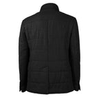 Made in Italy Black Wool Men's Jacket with Cashmere Touch