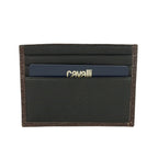 Cavalli Class Brown Calfskin Men Card Holder - Maison Luxe