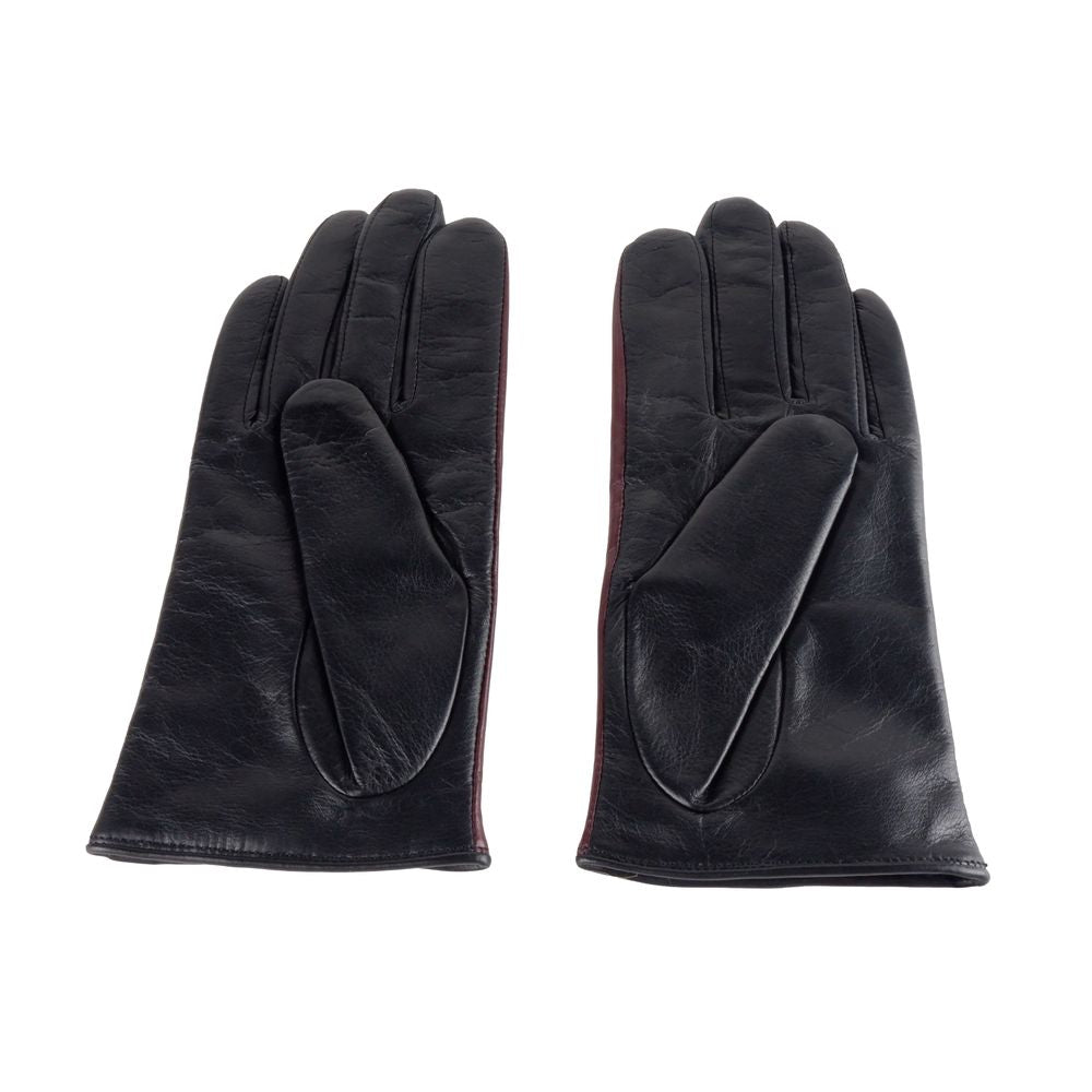 Cavalli Class Black Lambskin Women Glove - Maison Luxe