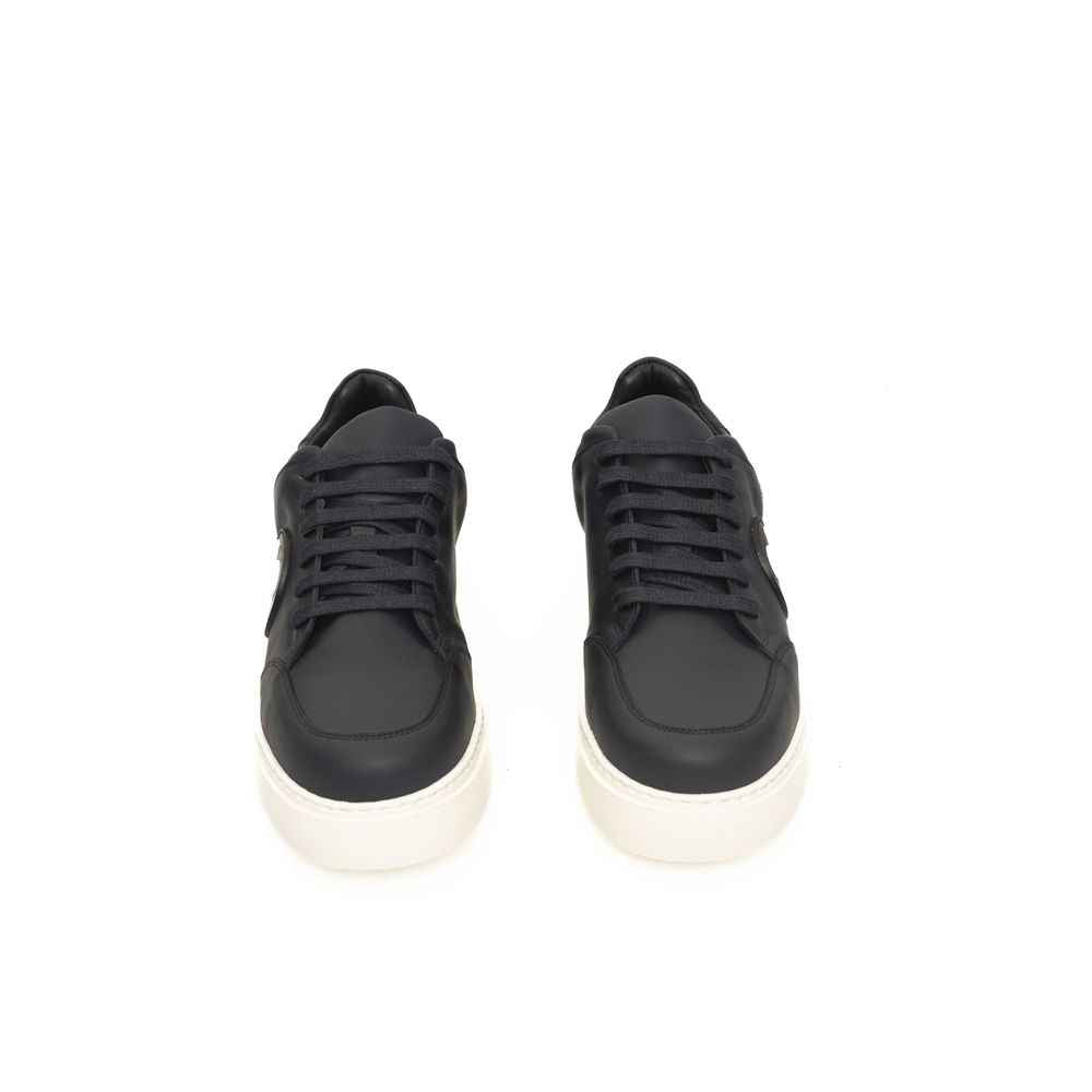 Cerruti 1881 Blue Cowhide Men Sneaker