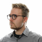 Police Blue Metal & Plastic Glasses (Frames)