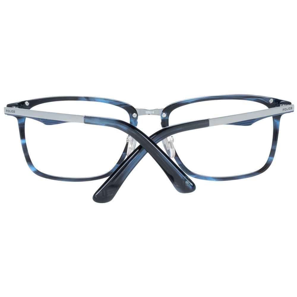 Police Blue Men Glasses Frame