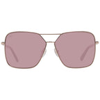 Web Rose Gold Metal Sunglasses