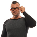 Ermenegildo Zegna Black Horn Glasses (Frames)