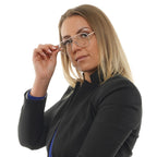 Maje Silver Stainless Steel Glasses (Frames)